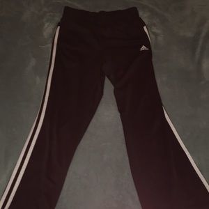 A pair of Adidas joggers